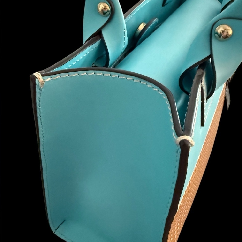 Dooney & Bourke Janine Straw Tote with Zipper | NWT - Picture 7 of 11